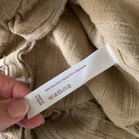 Free People Gretchen tan flutter sleeve romper - Picture 6 of 8